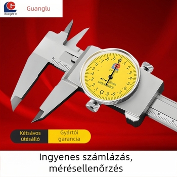 Guilin Guanglu Kétirányú ütésálló dial caliper órával, kiváló precizitás, 0-300mm
