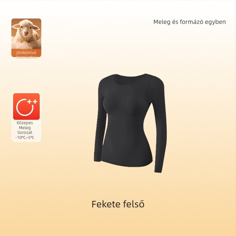 Nylonos termális fehérnemű szett nőknek, felső és nadrág alapréteghez, önmelegítő, testformázó