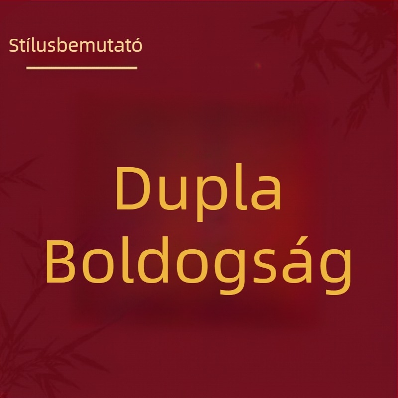 Arany KT tábla dupla boldogság szimbólummal esküvői dekorációhoz, jegyességhez és menyasszonyi fotórekvizitumhoz.
