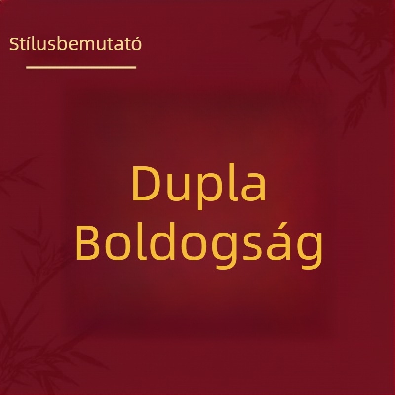 Arany KT tábla dupla boldogság szimbólummal esküvői dekorációhoz, jegyességhez és menyasszonyi fotórekvizitumhoz.