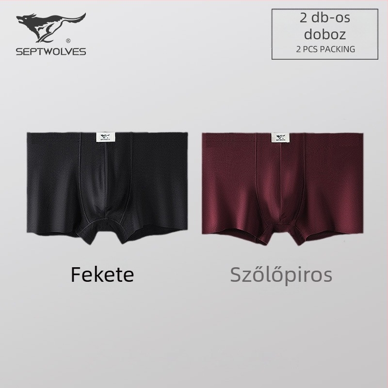 Férfi boxer brief, viszkóz, középmagas derekú, lélegző, kötött anyag, modal bélés a intim zónában