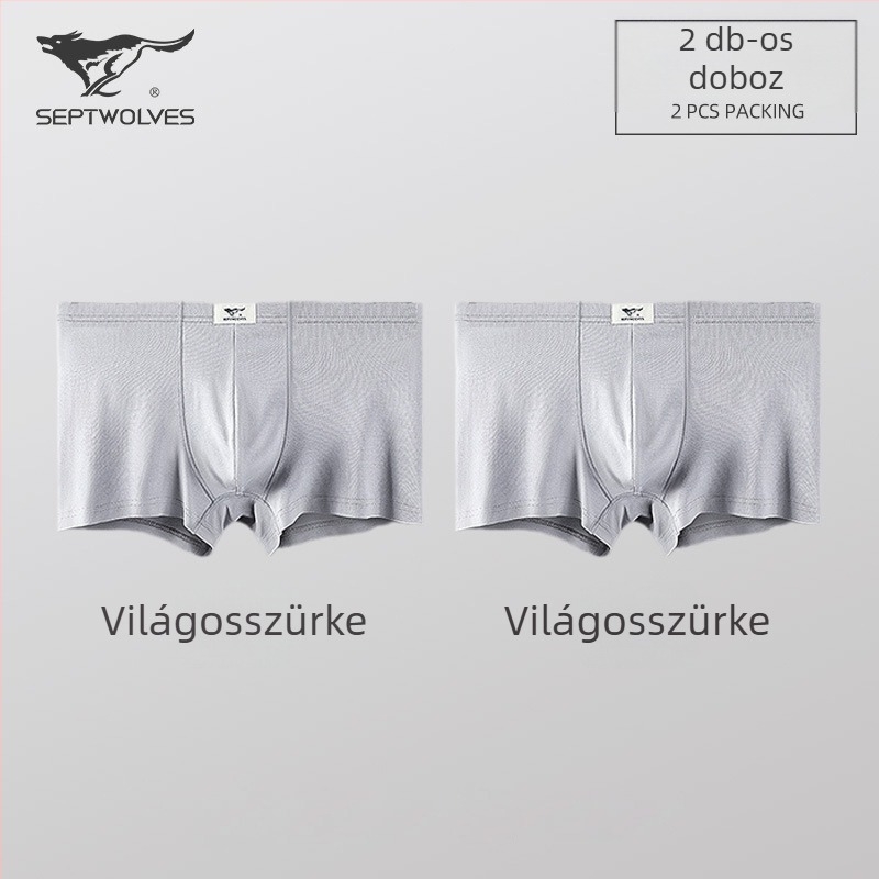 Férfi boxer brief, viszkóz, középmagas derekú, lélegző, kötött anyag, modal bélés a intim zónában