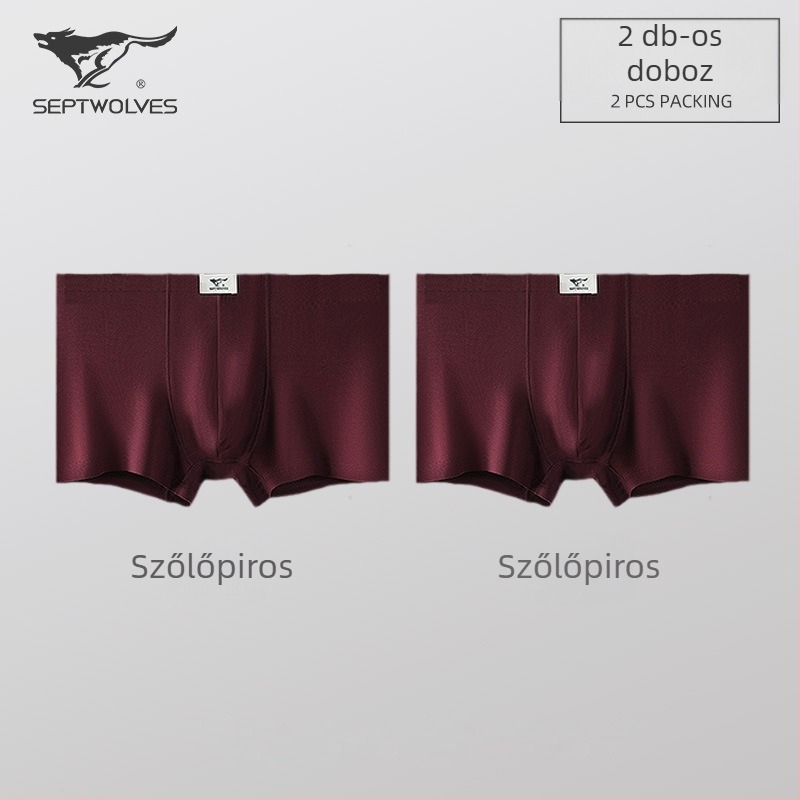 Férfi boxer brief, viszkóz, középmagas derekú, lélegző, kötött anyag, modal bélés a intim zónában