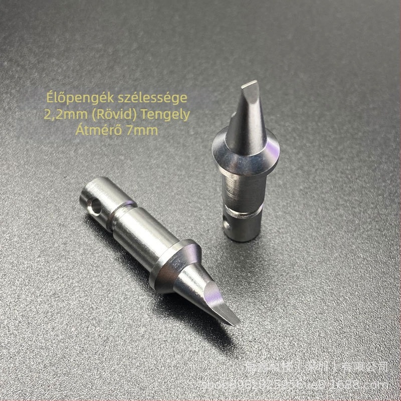 Órászerelvény-nyitó eszközök órához - vágófej tartozékok, magas széntartalmú acél, 1000 darabos készlet, méretek 5,5 mm, 4,0 mm, 2,2 mm hosszú, 2,2 mm rövid; kompatibilis a 07115 alsó gép kiegészítőkkel