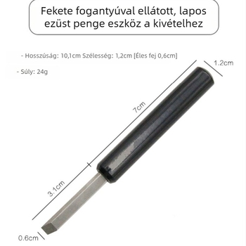 Fém Pry Knife óraszervizhez - hátsófedél eltávolító eszköz