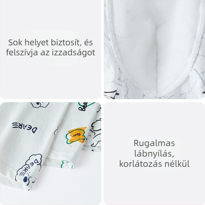 Férfi boxeralsók pamutból, lélegzők, középmagas derekú, kötött, virágmintás.