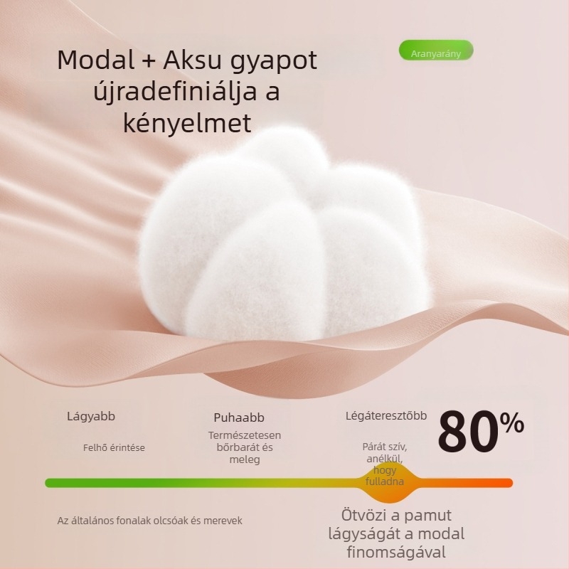 Férfiak számára termikus alsónemű garnitúra Modal anyagból, antibakteriális, középsúlyú 181–200 g/m², kerek nyakú, hosszú ujjú felső és nadrág