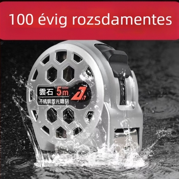 Rozsdamentes acélból készült lézerrel gravírozott mérőszalag, vízálló, korrózióálló, nagy pontosságú, kopásálló kivitel építkezésre és otthoni használatra