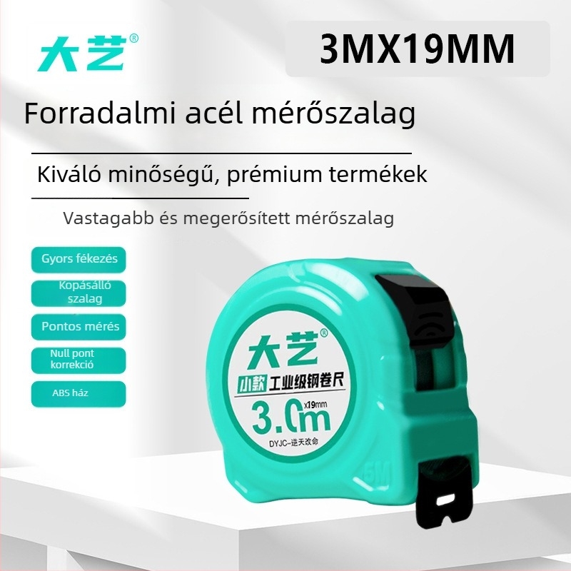Dayi Vastagított mérőszalag mérnöki kivitelben, ABS ház, szénacél penge