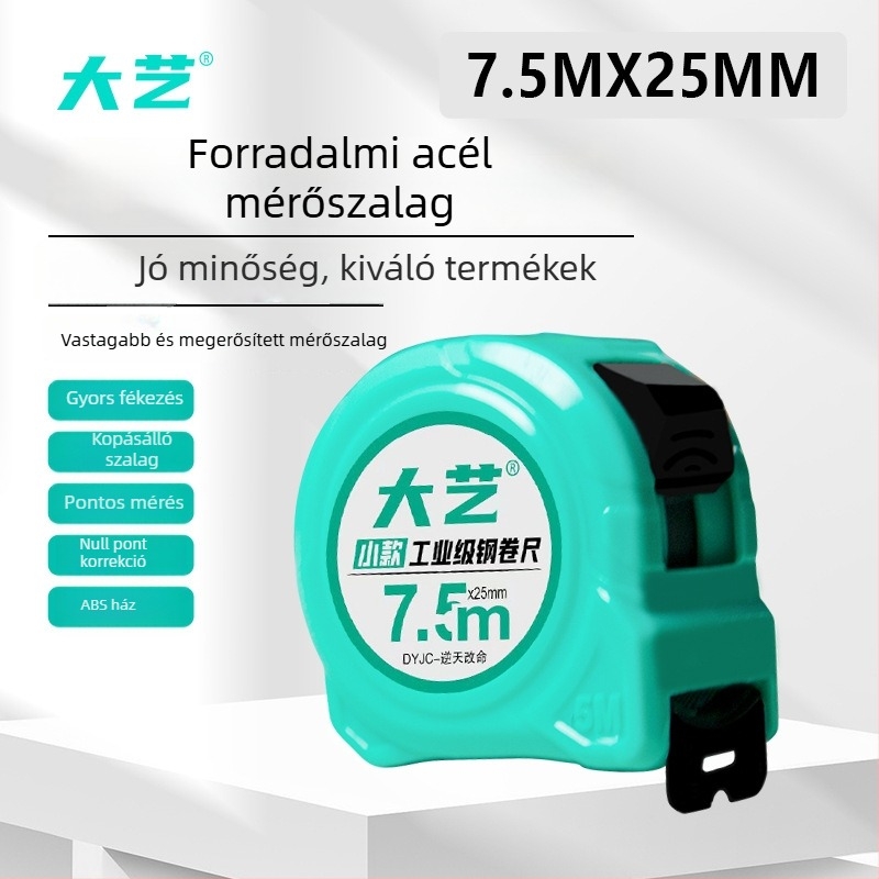 Dayi Vastagított mérőszalag mérnöki kivitelben, ABS ház, szénacél penge