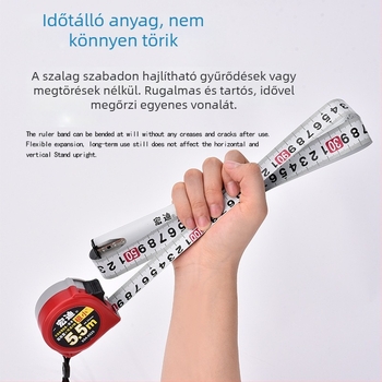 Hongdi X04 mérőszalag – 0-10 m, metrikus formátum