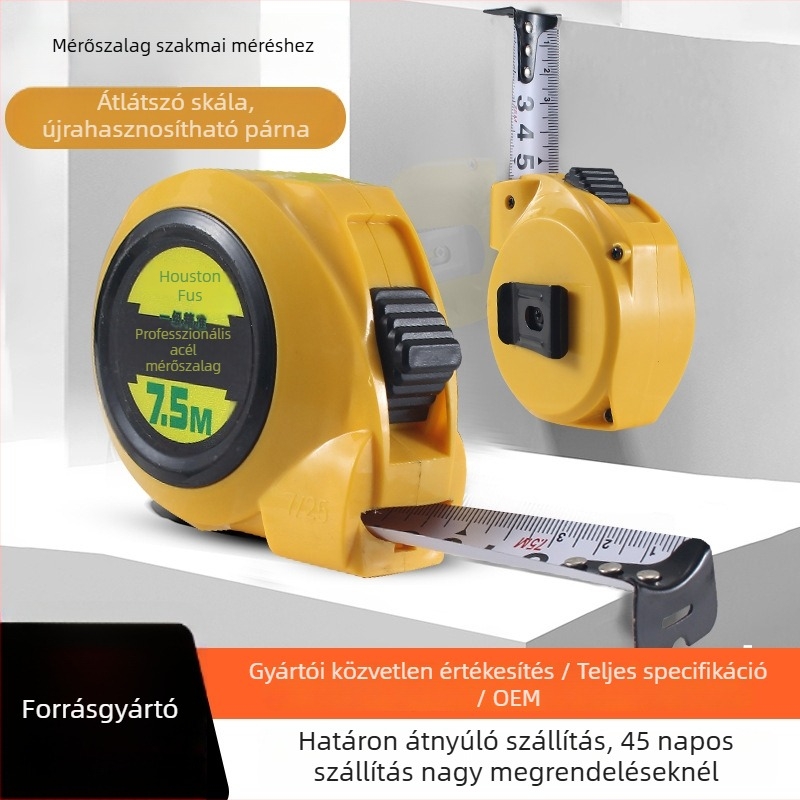 Soxton önzáró acél mérőszalag – nehéz kivitel, vastagabb szalag, otthoni asztalos munkához