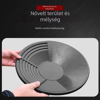 Aranyásó serpenyő - hordozható szita az aranymosáshoz