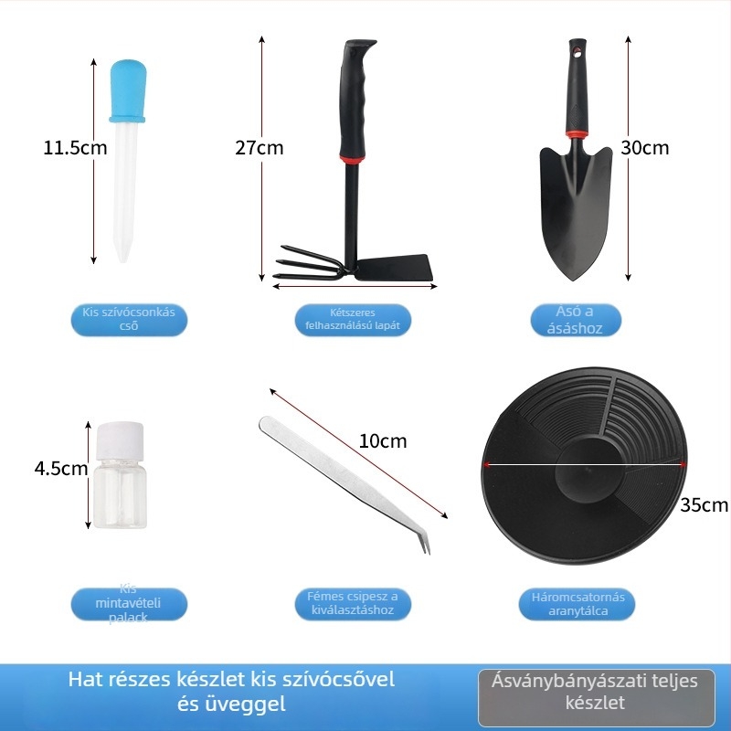 Aranyásó serpenyő - hordozható szita az aranymosáshoz