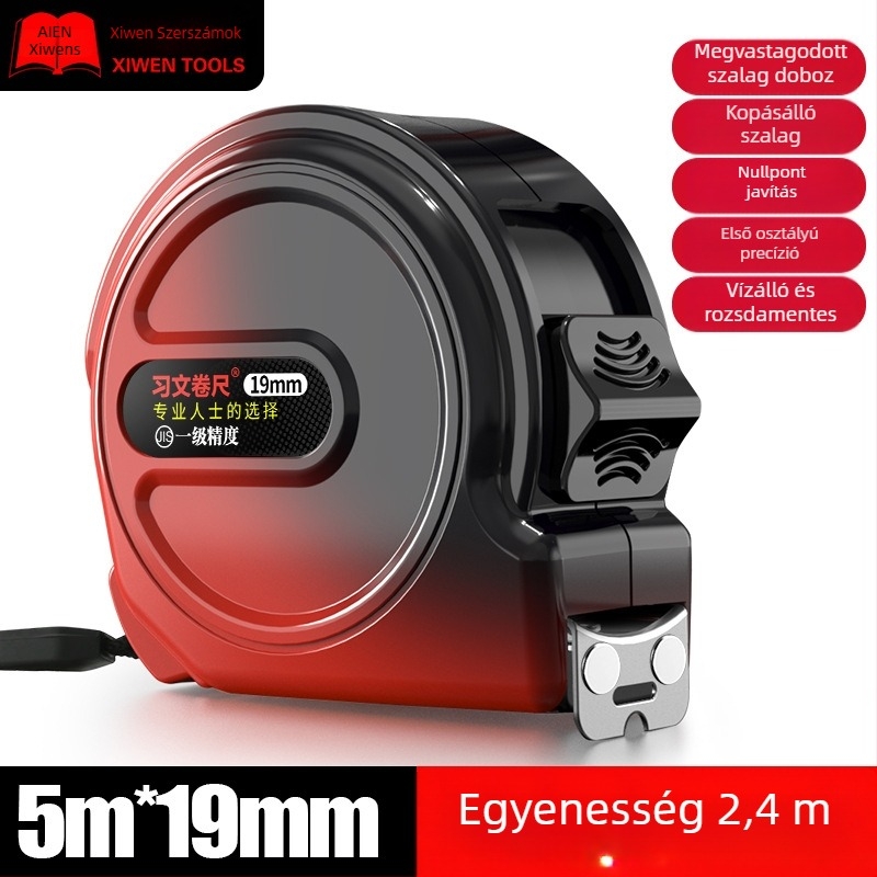 Mágneses Mérőszalag Rozsdamentes Acélból — Ütközésálló, Pontosság, Prémium, Extra vastag