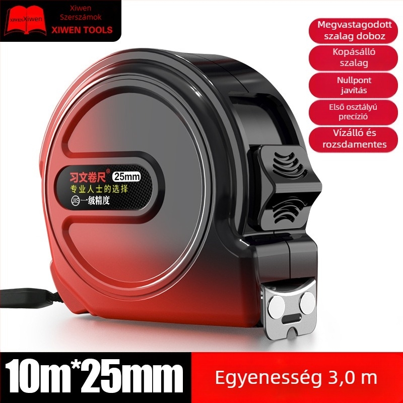 Mágneses Mérőszalag Rozsdamentes Acélból — Ütközésálló, Pontosság, Prémium, Extra vastag