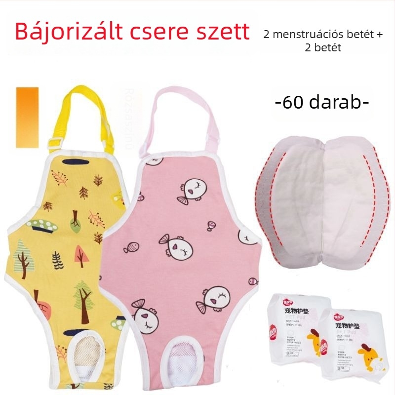 Nőstény kutyáknak fiziológiás nadrág – selymes külső réteg, nyúlszőr bélés, középmagas derekú szabás, fiziológiai funkció