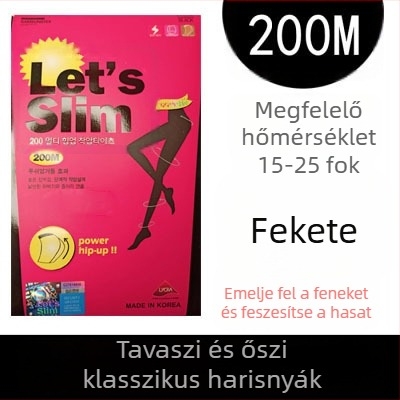 Női alakformáló harisnya, közepes vastagságú, 80% len anyag, egyszínű mintázat