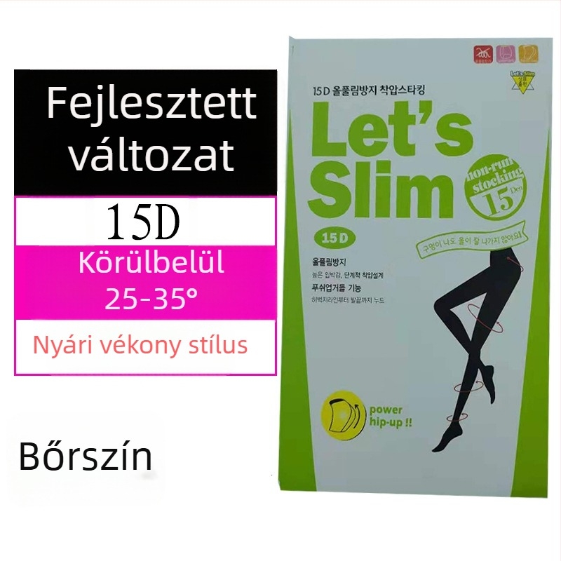 Női alakformáló harisnya, közepes vastagságú, 80% len anyag, egyszínű mintázat