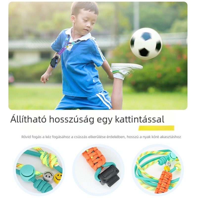 Little Genius okosóra nyakpánt — állítható, nylon fonatból készült, sportos stílus, kompatibilis Z10/Z9/Z8A/Z6Pro, egyszeres hurkoló zár
