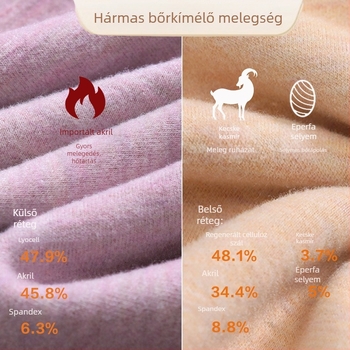Férfiak és nők számára készült termikus alsóruha készlet, hosszú ujjú felső és hosszú nadrág, varrat nélküli téli ruházat