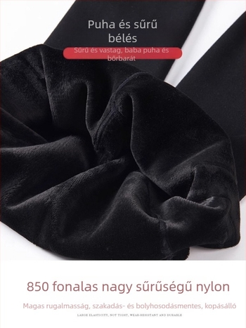 Női termo leggings fleece béléssel, magas derekú, karcsú szabás, vastag anyag, nagy rugalmasság