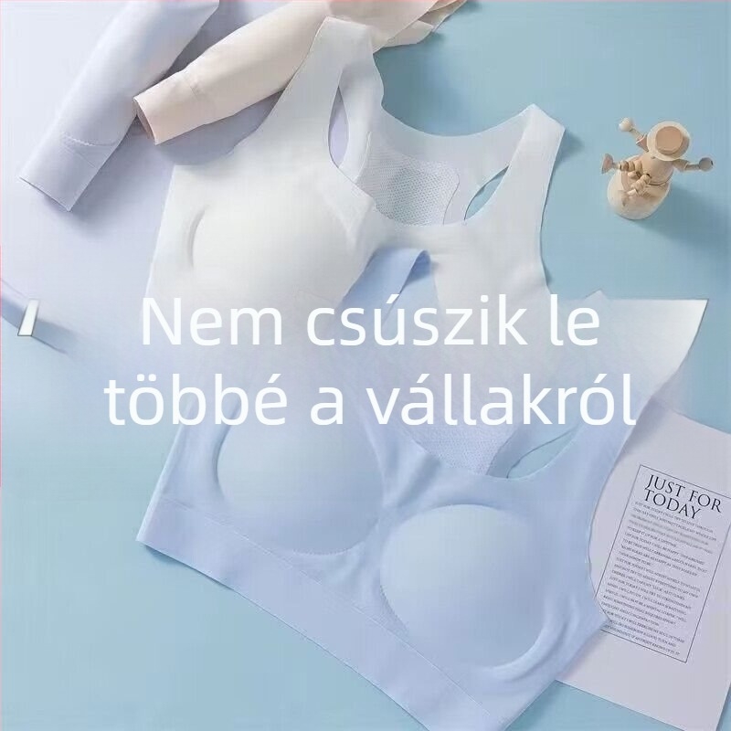 Jégselyem sportmelltartó lányoknak, ütésvédő tartással