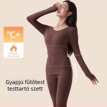 Női termikus shapewear készlet ősz-télre — testformálás, karcsúsítás, felső és nadrág