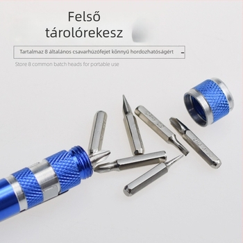YICEN Fémes kézi, többfunkciós toll formájú csavarhúzó mágneses fejjel, Cr-V anyag, nem szigetelt, tömeg 0.035 kg