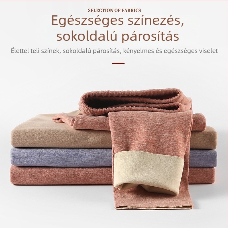 Női termikus alapréteg készlet — fél-nyakú, seamless, vastag Shu velúr pamut, 90–95% poliészter, hosszú ujjú felső és nadrág