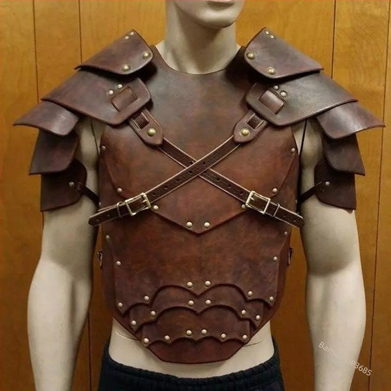 Cosplay váll- és bőr mellvért – Viking/Szépkori Reneszánsz téma, felnőttek, ősz 2024