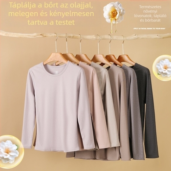Derong anyagból készült termikus alsó-felső készlet, bordázott textúra, felső kerek nyakú és nadrág; 95% poliészter, 5% spandex; 210 g/m2; egy rétegű; anti-pilling; közepes meleg.