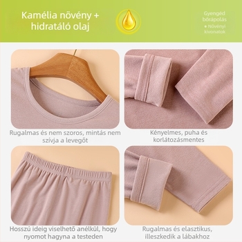 Derong anyagból készült termikus alsó-felső készlet, bordázott textúra, felső kerek nyakú és nadrág; 95% poliészter, 5% spandex; 210 g/m2; egy rétegű; anti-pilling; közepes meleg.