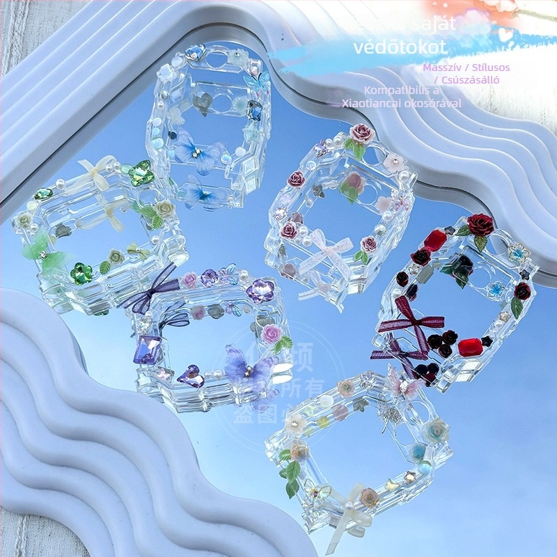 TPU védőtok műanyag kiegészítőkkel Little Genius Z9/Z10/Z11 és Z6Pro/Z7/Z8A számára, DIY tartozékok D3/D5, csomagolás gyöngyház zacskóban