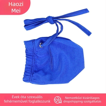 Férfi szatén úszónadrág U-alakú zsebbel – Viskóz 50–70%, csomagolt