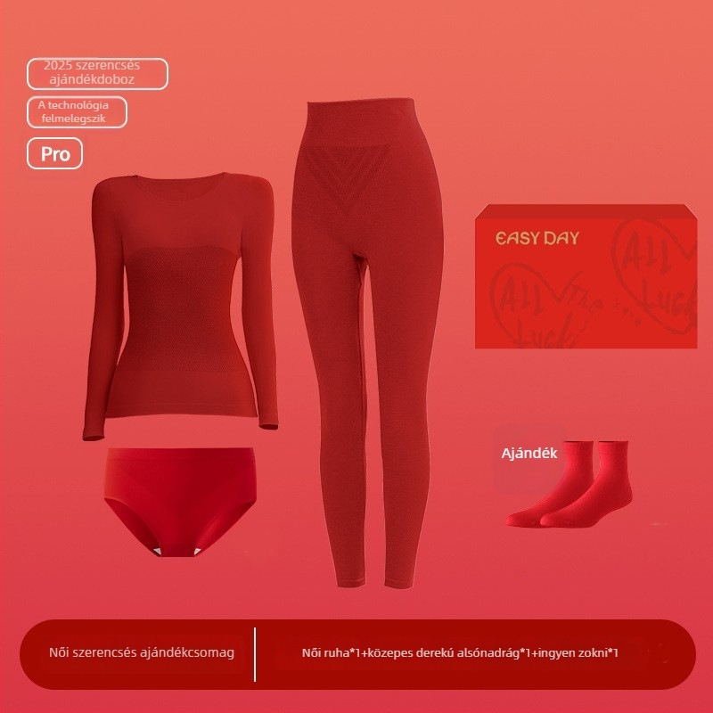 Női termo készlet, varrás nélküli, testformázó, antiszatikus, termos nylon anyag 181–200 g/m²