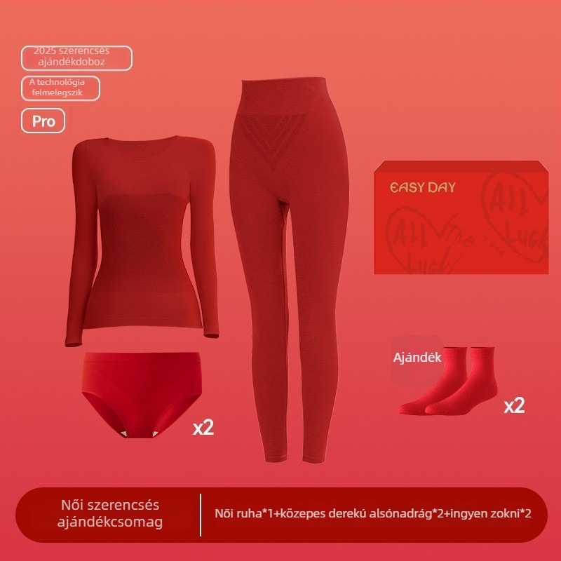 Női termo készlet, varrás nélküli, testformázó, antiszatikus, termos nylon anyag 181–200 g/m²