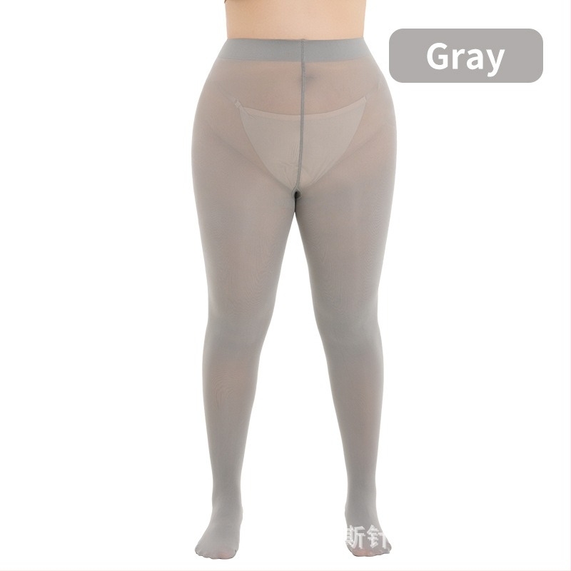 Női plusz méretű harisnyanadrág, 40D, barna, nylon, T-keresztezés, lábbal, közepes vastagság, formázó és lélegző
