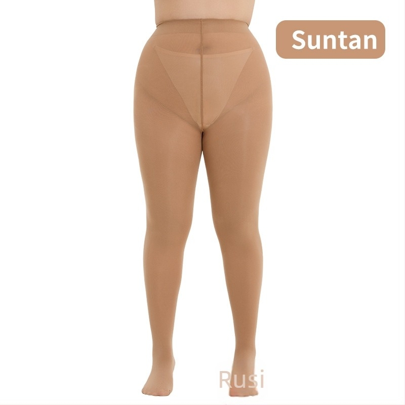 Női plusz méretű harisnyanadrág, 40D, barna, nylon, T-keresztezés, lábbal, közepes vastagság, formázó és lélegző