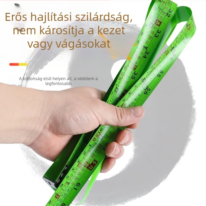 Feng Shui mérőszalag fluoreszcens bevonattal, vastított és kopásálló, pontos skálával