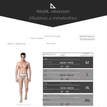 Férfi modal alsónemű, légáteresztő, középmagas derék, kötött anyag, egyszínű