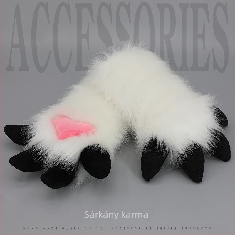 Sárkány Karma kesztyű cosplay fursuit – Készleten, Felnőttek, 2025 ősz, Márka: Más