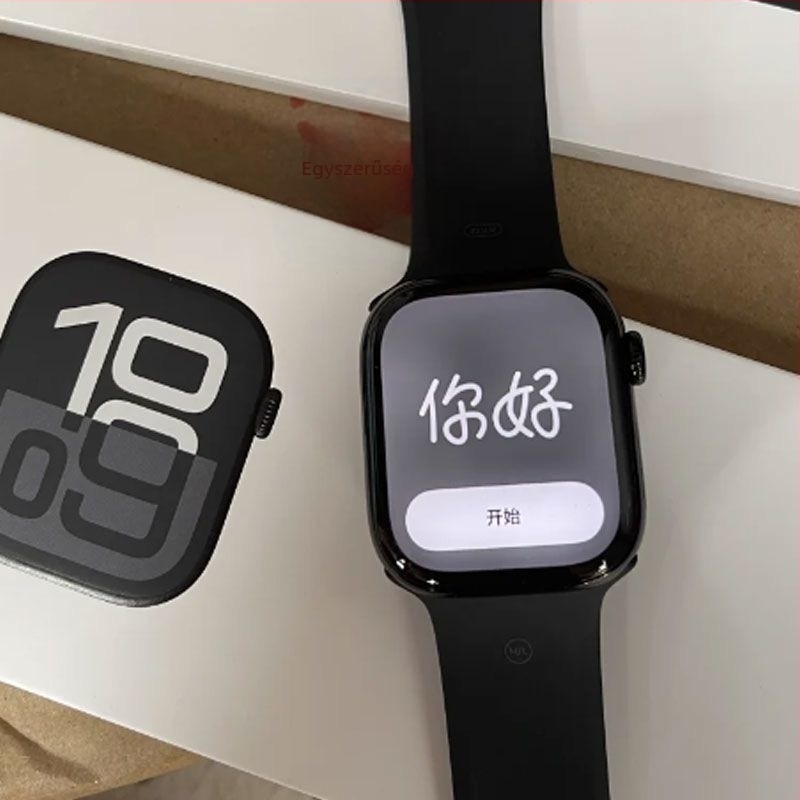 S10 okosóra Bluetooth-kapcsolattal, hívásfunkcióval, vízálló, szilikon szíjjal, TFT kijelzővel