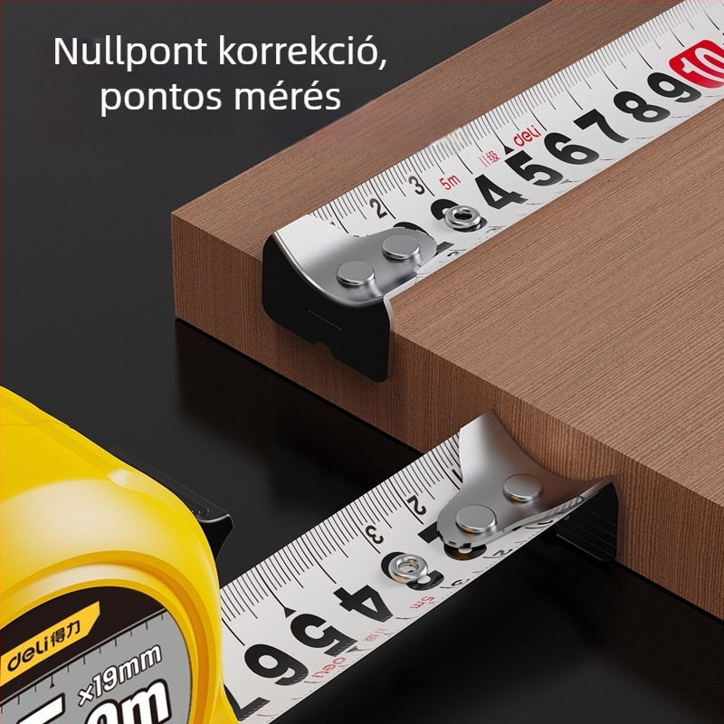 Deli acél mérőszalag, teleszkópos, kopásálló, faipari és háztartási használatra