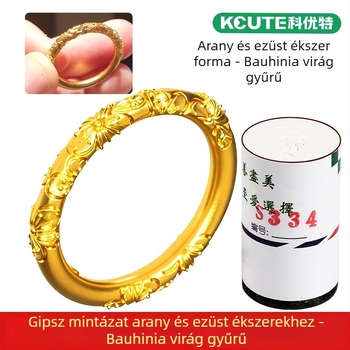 Bauhinia gyűrű gipszforma – eszköz arany- és ezüst ékszerek készítéséhez, férfiaknak és nőknek