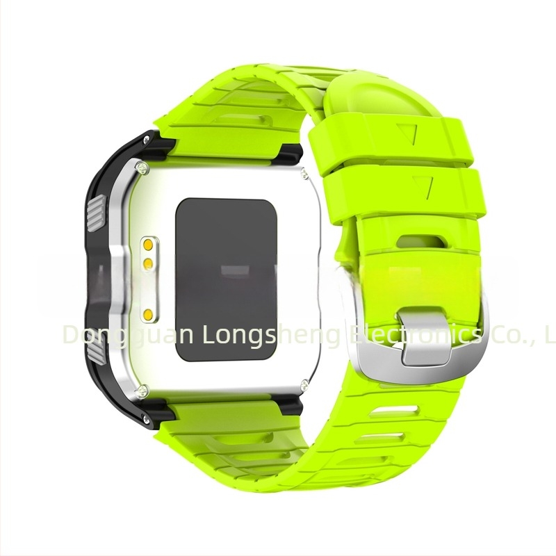 Szilikon csuklópánt Garmin Forerunner 920XT-hez acél csattal – Márka LONMGSHENG, Kompatibil modell: 30819717495, Súly: 23 g