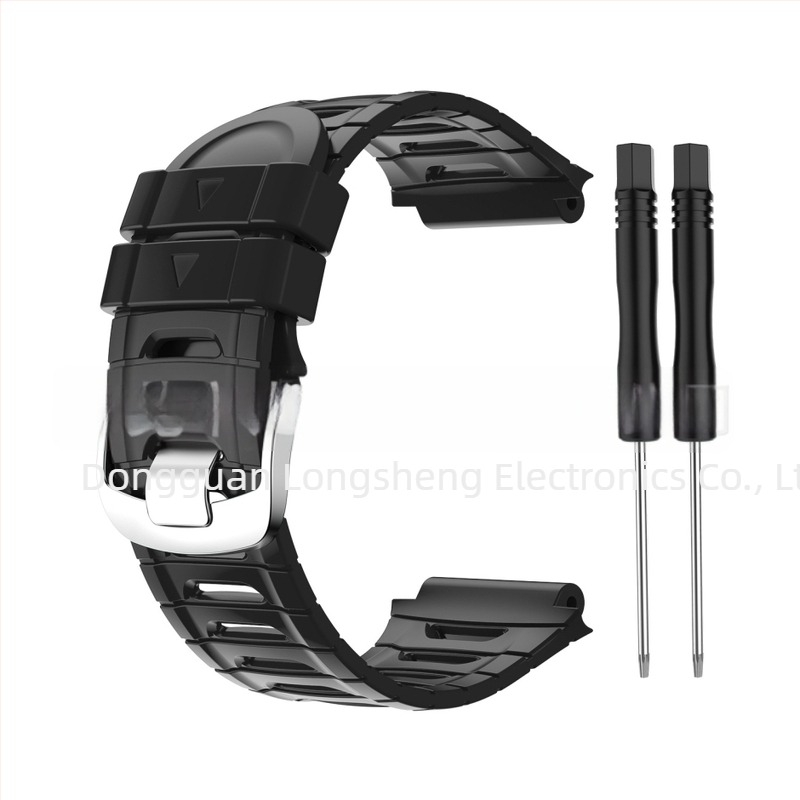Szilikon csuklópánt Garmin Forerunner 920XT-hez acél csattal – Márka LONMGSHENG, Kompatibil modell: 30819717495, Súly: 23 g