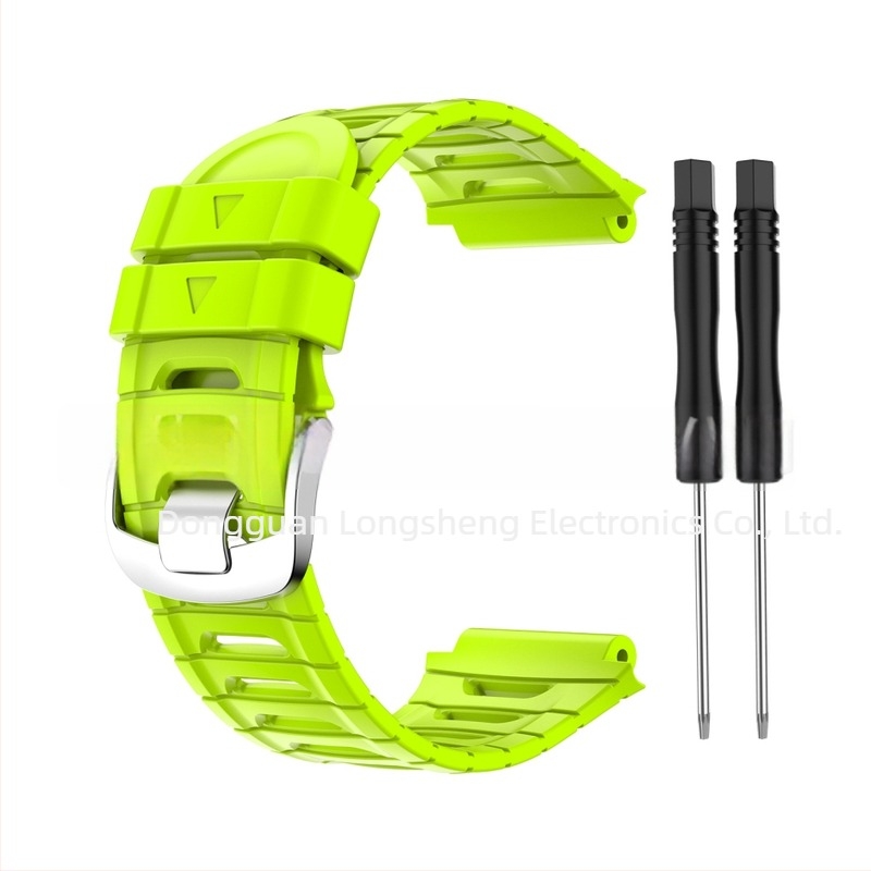 Szilikon csuklópánt Garmin Forerunner 920XT-hez acél csattal – Márka LONMGSHENG, Kompatibil modell: 30819717495, Súly: 23 g