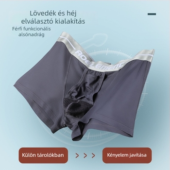 Férfi boxeralsó U‑ív alakú zsebbel, Ice Silk hálós anyag, középmagas derék, gyors száradás
