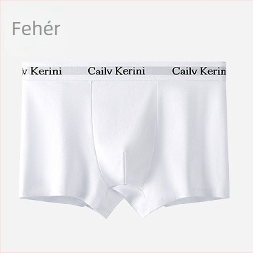 Férfi pamut boxeralsó, antibakteriális, középmagasság, egyszínű